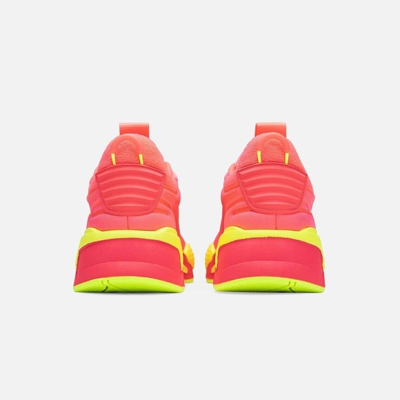 Puma RS-X Soft Case Womens Running Shoe Pink Alert/Yellow 371983-01 NEW Sz 6.5 - Picture 4 of 6